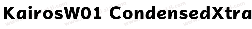 KairosW01 CondensedXtraBold字体转换